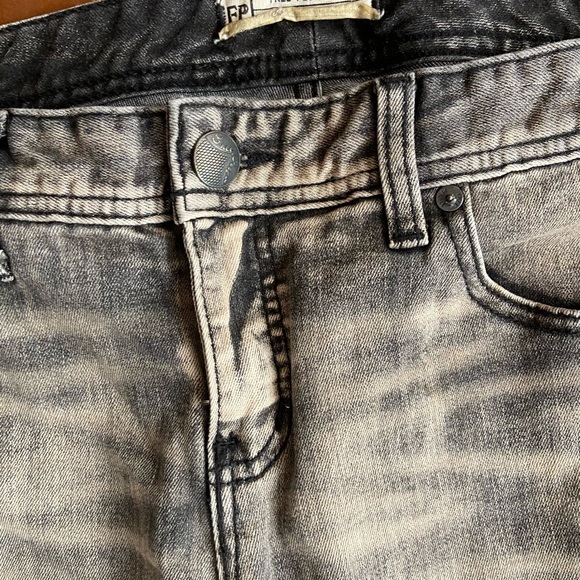 Free People black/ grey denim jeans - Picture 3 of 7